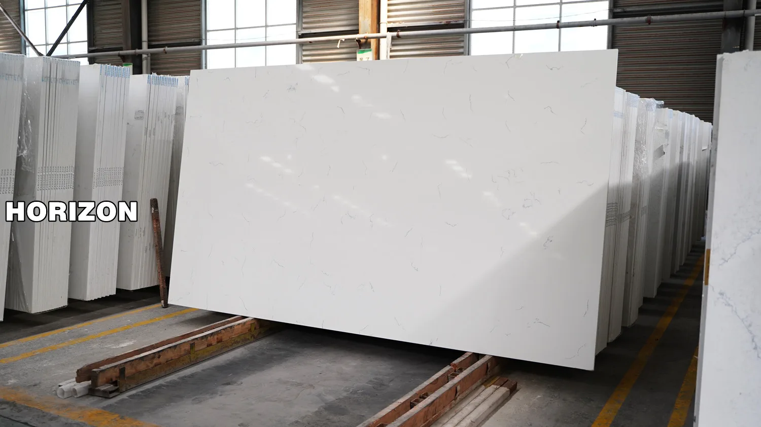 Quartz Slabs Carrara Surface Miss For Countertops Horizon China