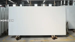 Quartz Stone Slabs Pure White For Countertops Horizon China