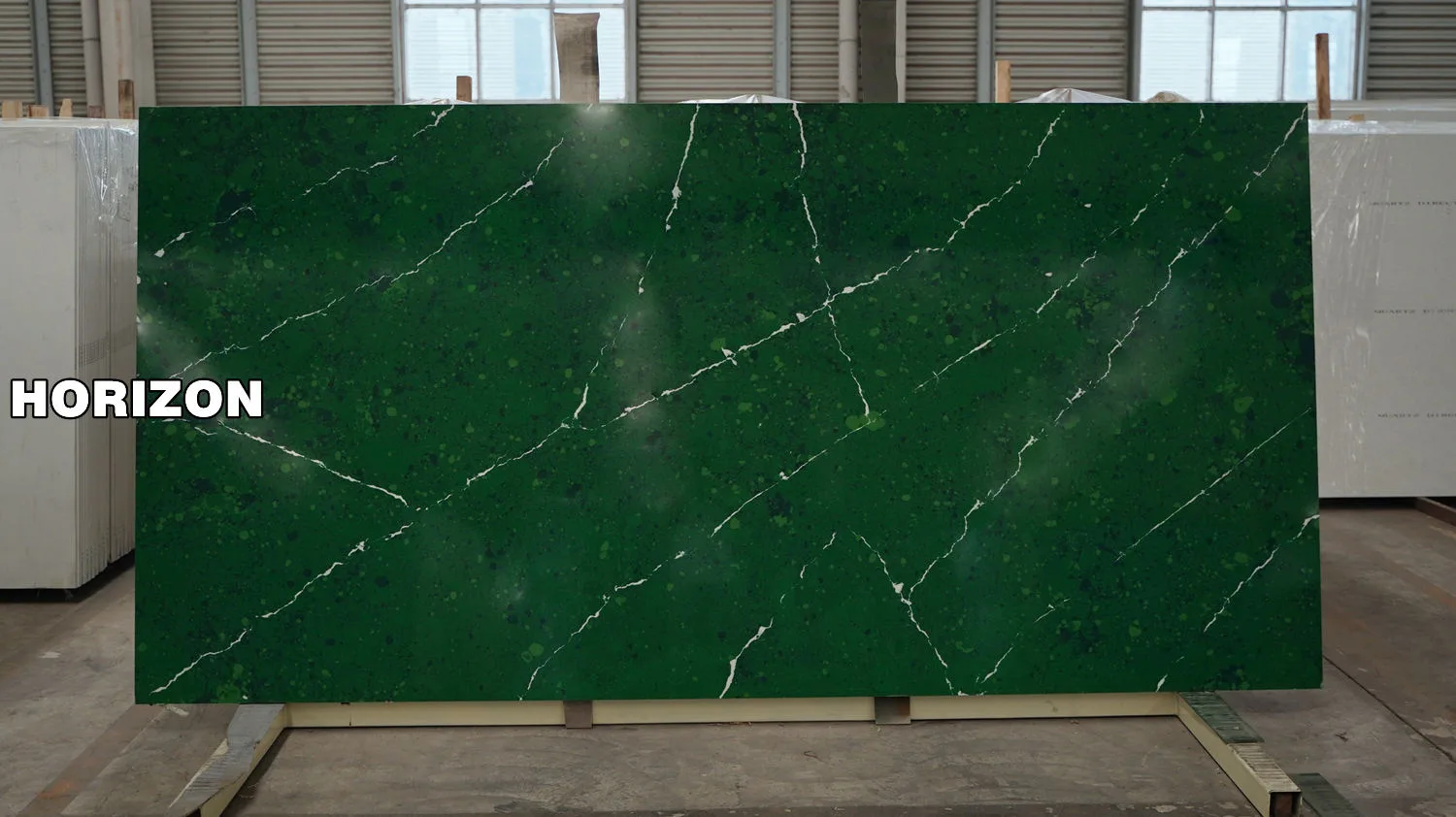 Quartz Stone Slabs Unique Pattern 6737 For Countertops Horizon China