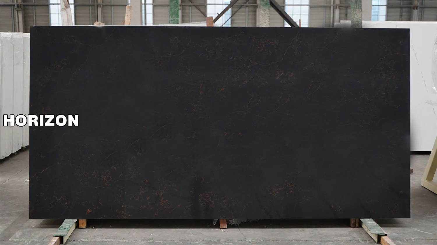 Quartz Stone Slabs Unique Pattern 6814 For Countertops Horizon China