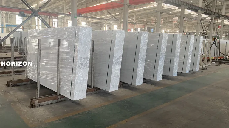 Brazil Client One Container Quartz Stone Slabs Load Prepare