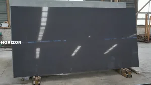 DARK PURE GREY ES1003 BEST QUARTZ STONE SLAB 1 - HORIZON QUARTZ