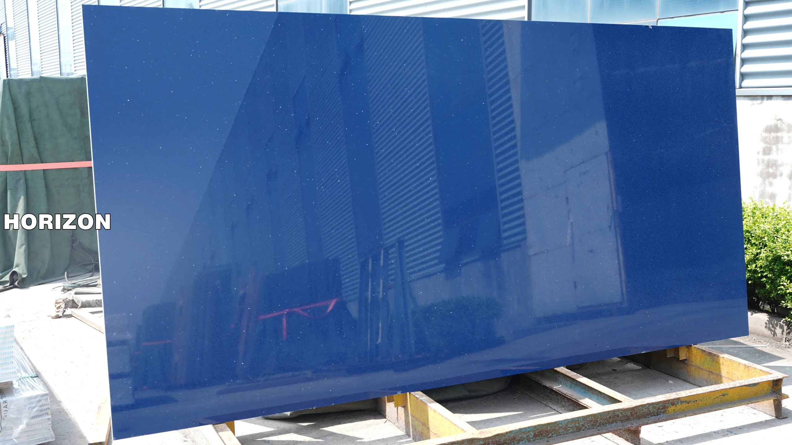 DIAMOND BLUE (SPARKLE BLUE) 0330 BEST QUARTZ STONE SLAB - HORIZON QUARTZ