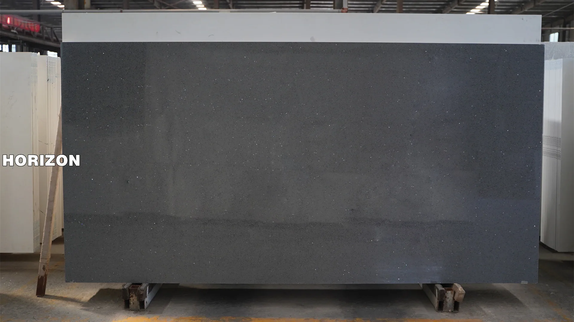 DIAMOND GERY (SPARKLE GREY) ES1209 BEST QUARTZ STONE SLAB - HORIZON QUARTZ