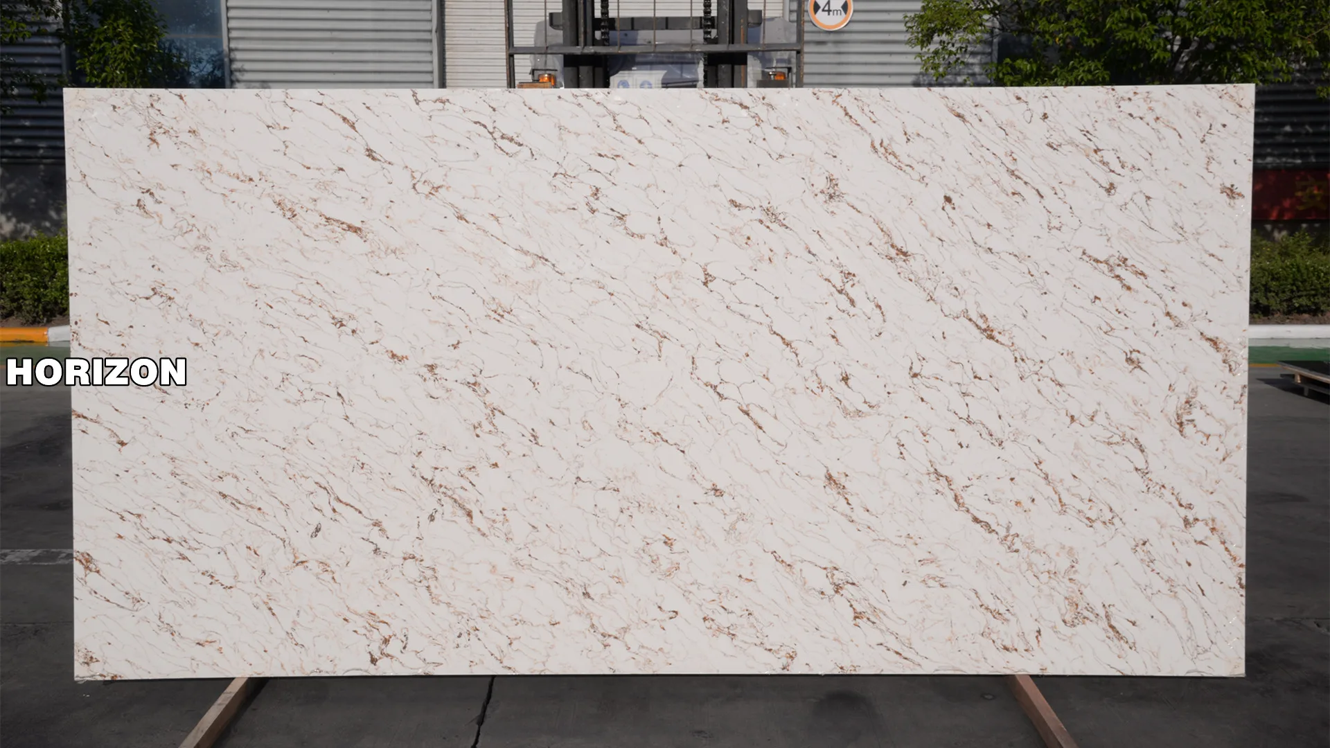 High Quality Luxury Quartz Stone Slab HHH5 Redness Monster - Horizon Quartz