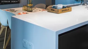 Pure White Kitchen Island Top