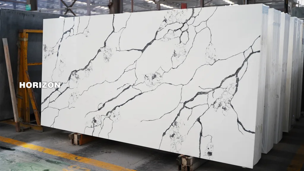 QUARTZ CALACATTA 1009 BEST QUARTZ STONE SLAB 1 - HORIZON QUARTZ