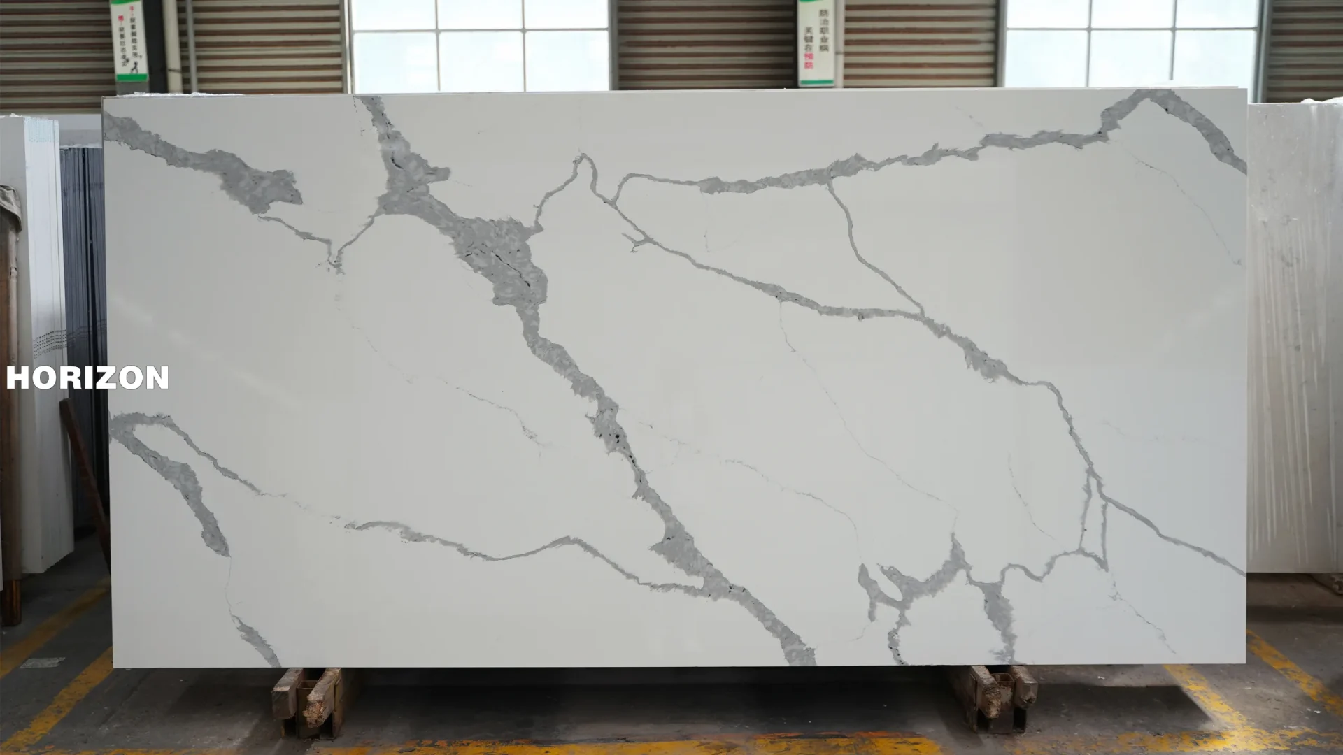 QUARTZ CALACATTA 1208 BEST QUARTZ STONE SLAB - HORIZON QUARTZ