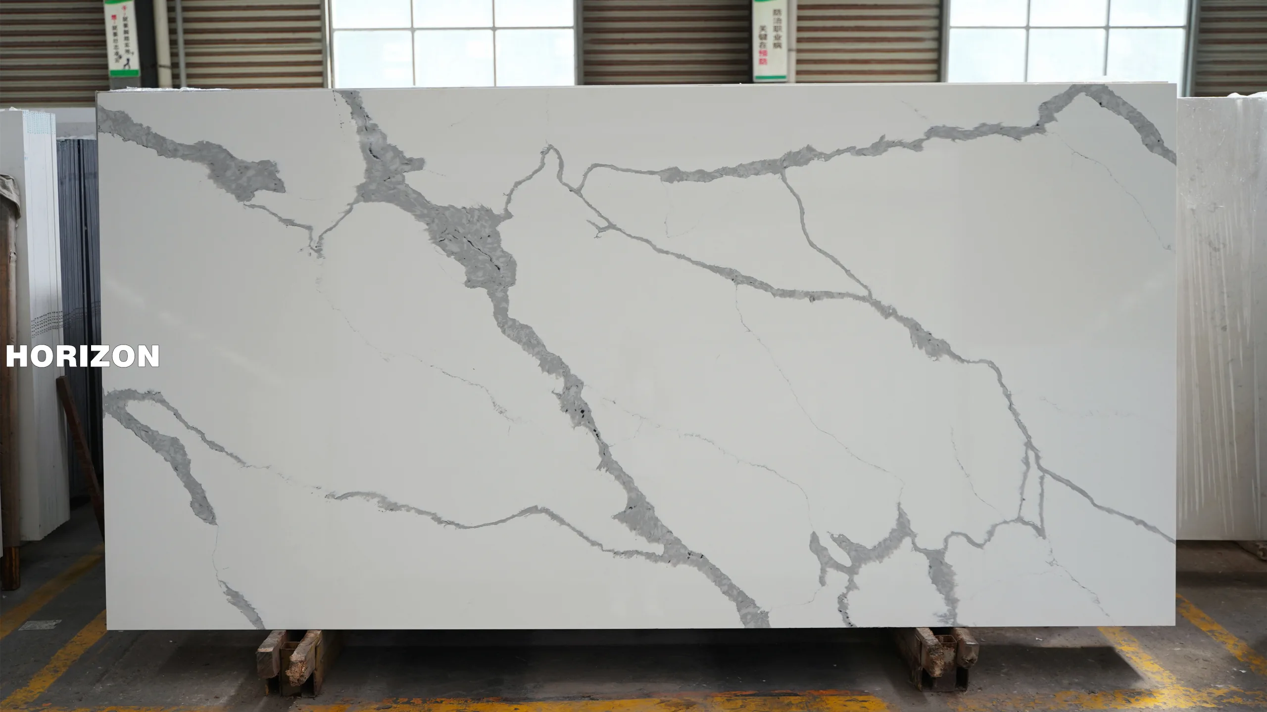 QUARTZ CALACATTA 1208 BEST QUARTZ STONE SLAB - HORIZON QUARTZ
