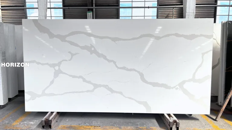 QUARTZ CALACATTA 1806 BEST QUARTZ STONE SLAB - HORIZON QUARTZ