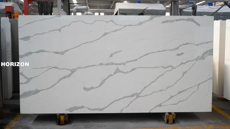 QUARTZ CALACATTA 5002 BEST QUARTZ STONE SLAB - HORIZON QUARTZ