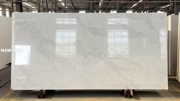QUARTZ CALACATTA 5033 BEST QUARTZ STONE SLAB - HORIZON QUARTZ