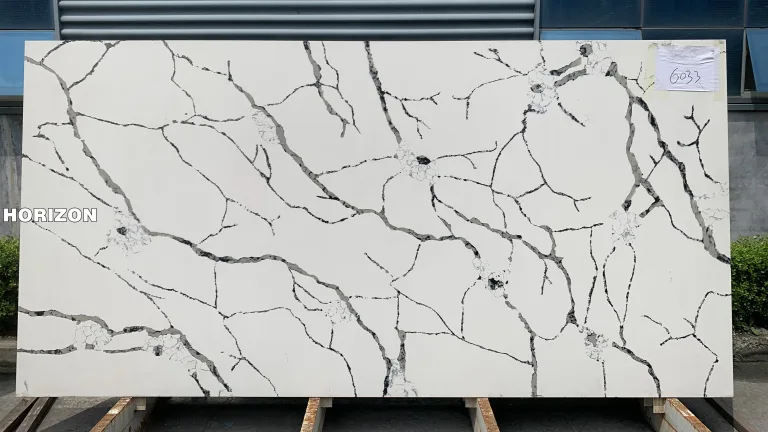 QUARTZ CALACATTA 6033 BEST QUARTZ STONE SLAB - HORIZON QUARTZ