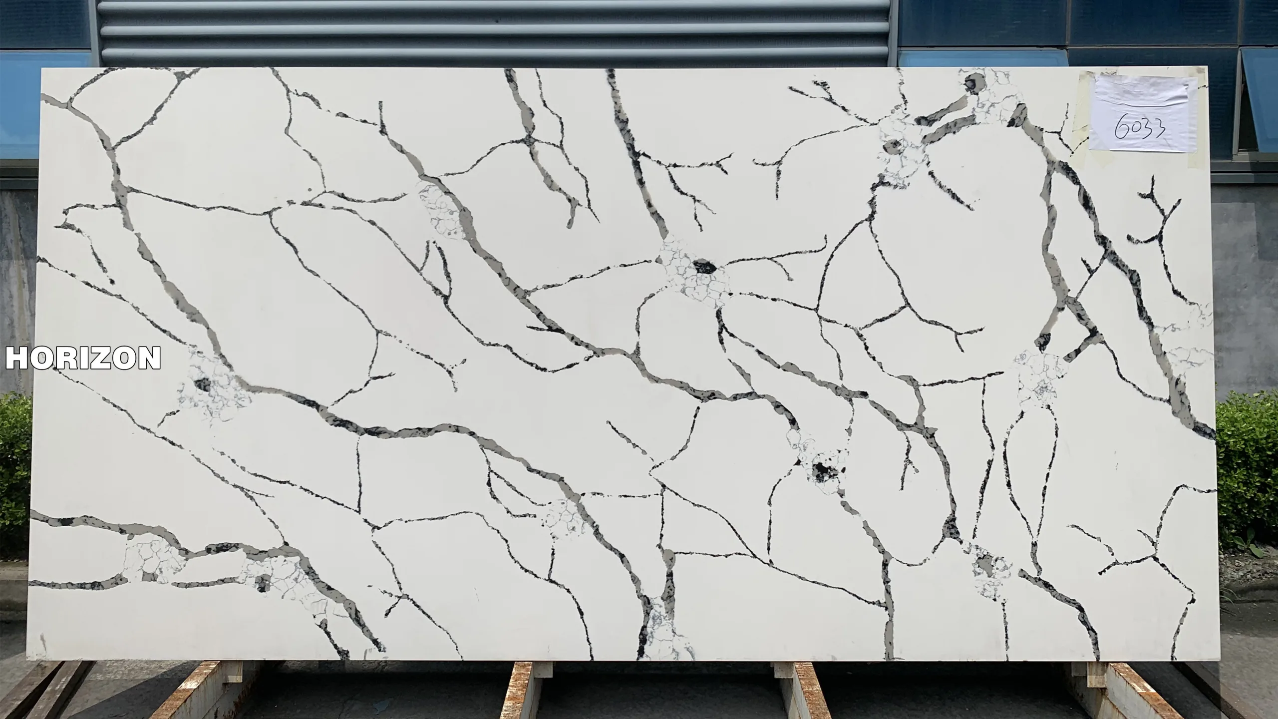 QUARTZ CALACATTA 6033 BEST QUARTZ STONE SLAB - HORIZON QUARTZ