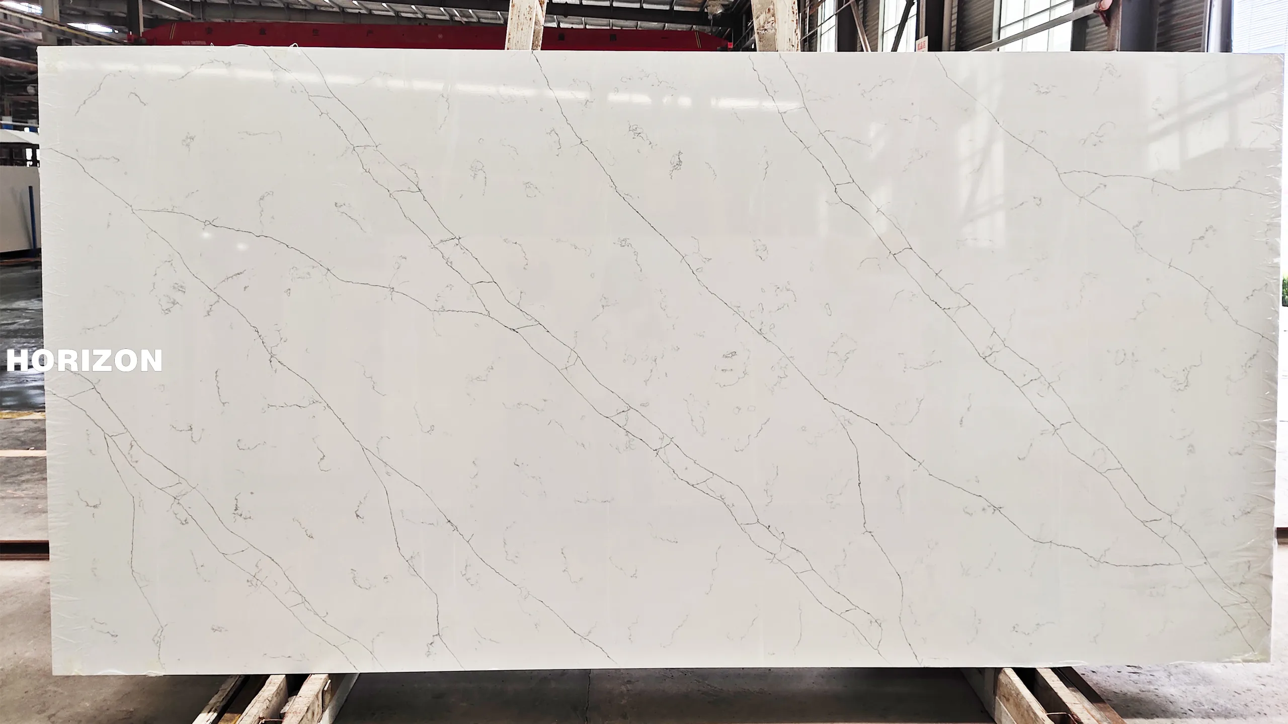 QUARTZ CALACATTA 6041 BEST QUARTZ STONE SLABS - HORIZON QUARTZ