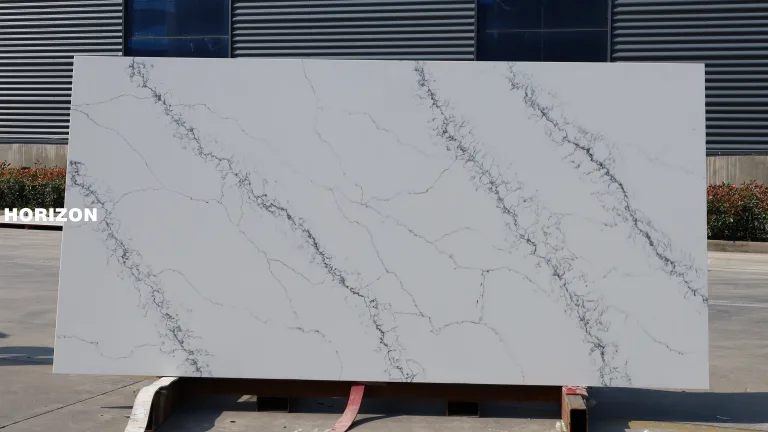 QUARTZ CALACATTA 6069 BEST QUARTZ STONE SLABS - HORIZON QUARTZ
