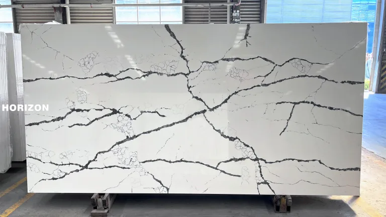 QUARTZ CALACATTA 6077 BEST QUARTZ STONE SLAB - HORIZON QUARTZ