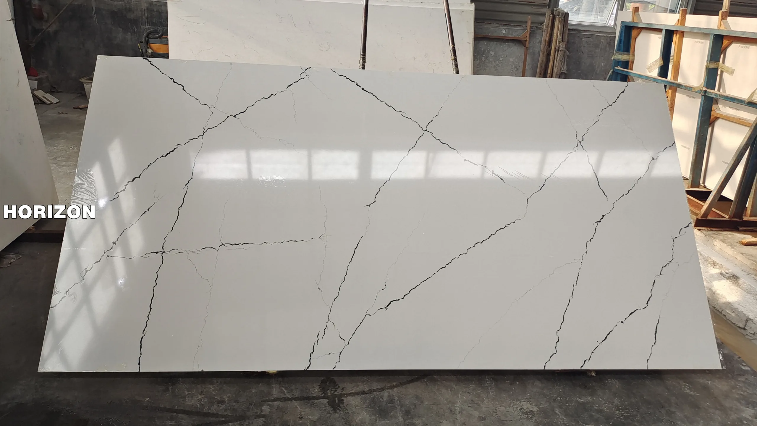 QUARTZ CALACATTA 6206 BEST QUARTZ STONE SLAB - HORIZON QUARTZ