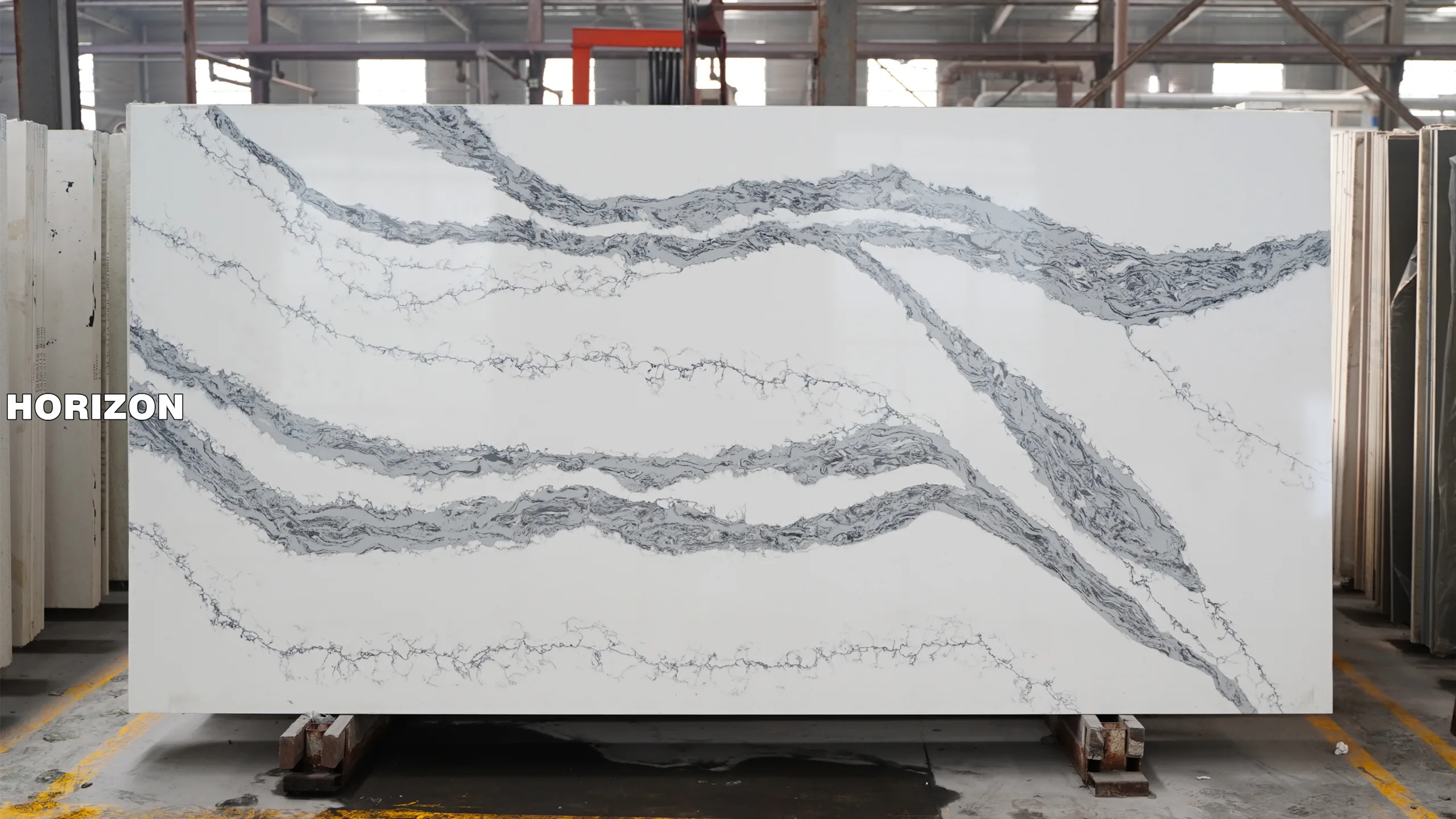 QUARTZ CALACATTA 6602 BEST QUARTZ STONE SLAB - HORIZON QUARTZ