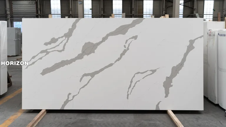 QUARTZ CALACATTA 6725 BEST QUARTZ STONE SLAB - HORIZON QUARTZ