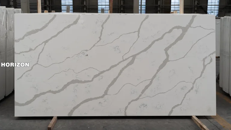 QUARTZ CALACATTA 6730 BEST QUARTZ STONE SLAB - HORIZON QUARTZ
