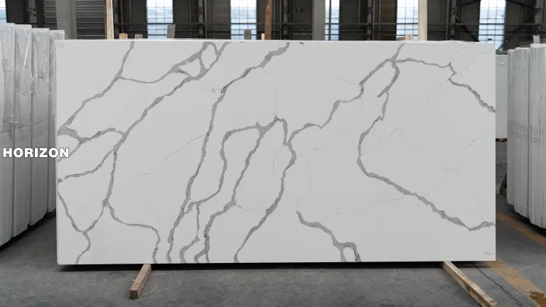 QUARTZ CALACATTA 6734 BEST QUARTZ STONE SLAB - HORIZON QUARTZ