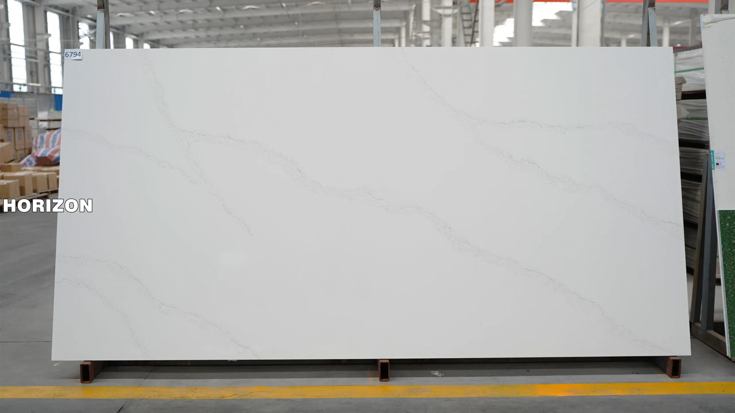 QUARTZ CALACATTA 6794 QUARTZ STONE SLAB - HORIZON QUARTZ