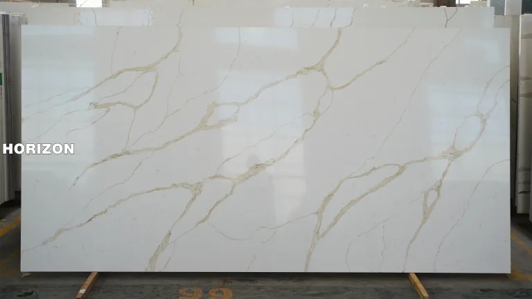 QUARTZ CALACATTA 8165 BEST QUARTZ STONE SLAB - HORIZON QUARTZ