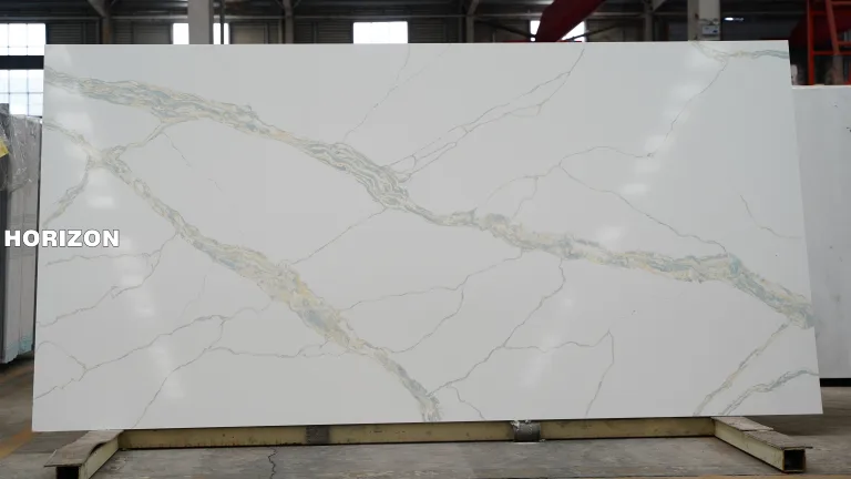 QUARTZ CALACATTA 9015 BEST QUARTZ STONE SLAB - HORIZON QUARTZ