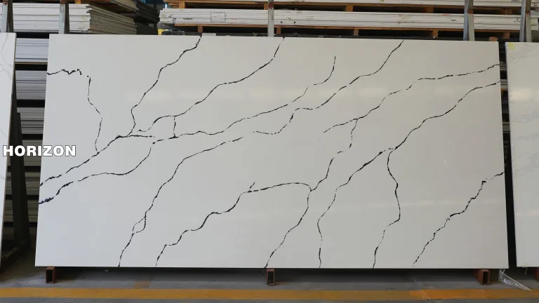 QUARTZ CALACATTA 9035 BEST QUARTZ STONE SLAB - HORIZON QUARTZ