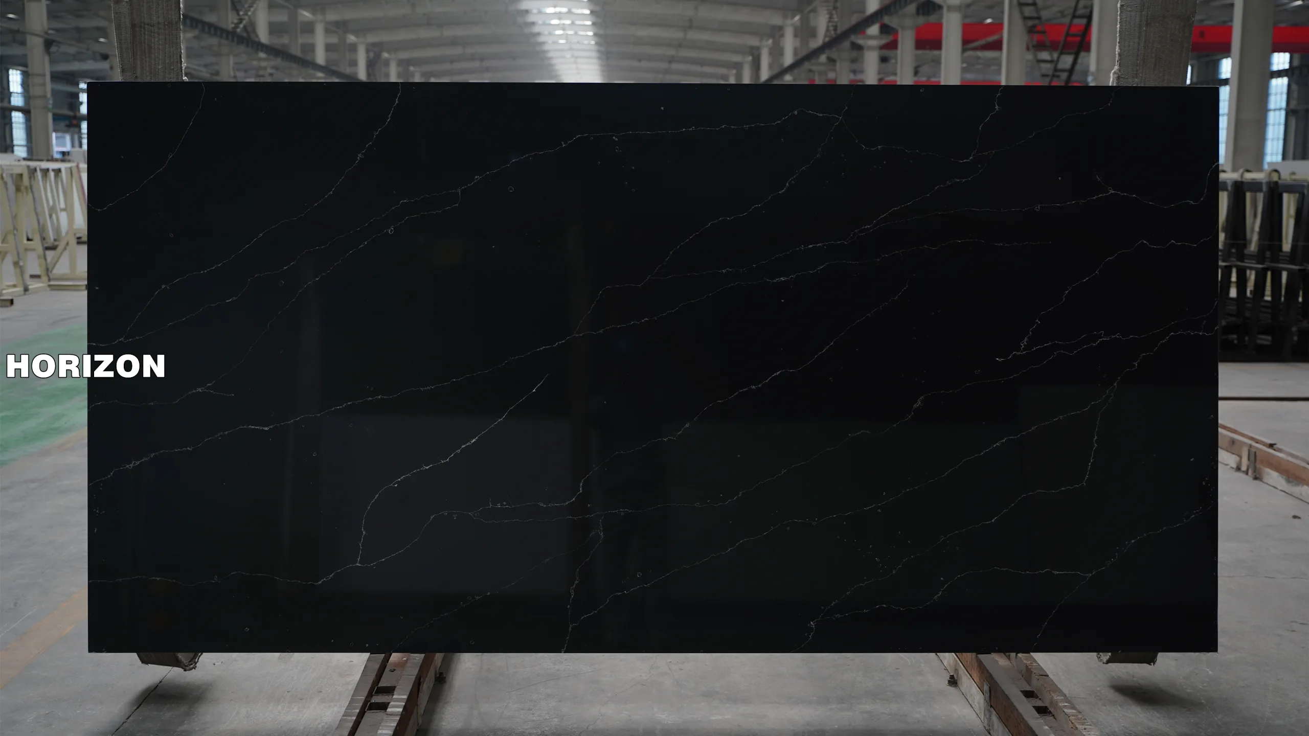 QUARTZ CALACATTA BLACK 6607 BEST QUARTZ STONE SLAB - HORIZON QUARTZ