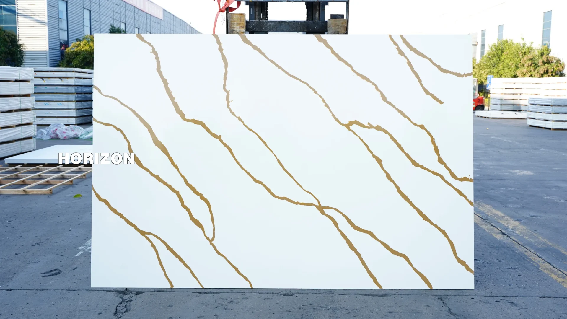 QUARTZ CALACATTA GOLD 1267 BEST QUARTZ STONE SLAB - HORIZON QUARTZ