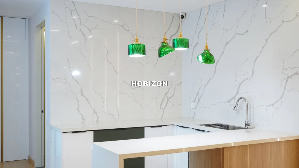 QUARTZ STONE SLAB CALACATTA INNER WALL - HORIZON QUARTZ