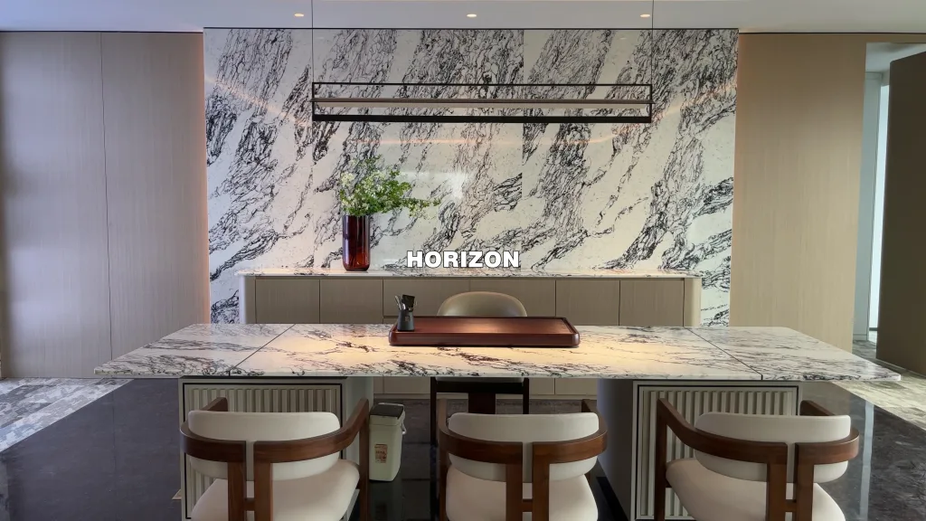 QUARTZ STONE SLAB CALACATTA TABLE - HORIZON QUARTZ