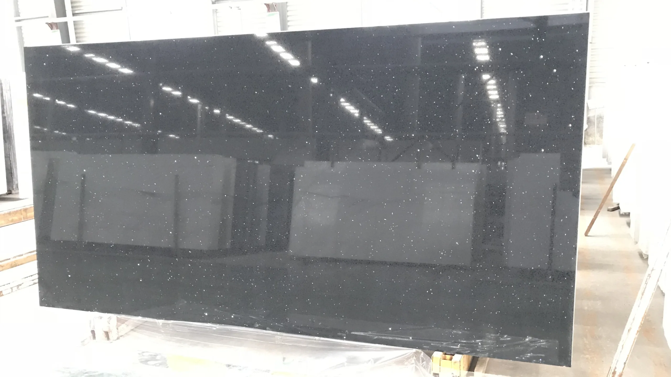 SPARKLE BLACK 2017 BEST QUARTZ STONE SLAB 3 - HORIZON QUARTZ