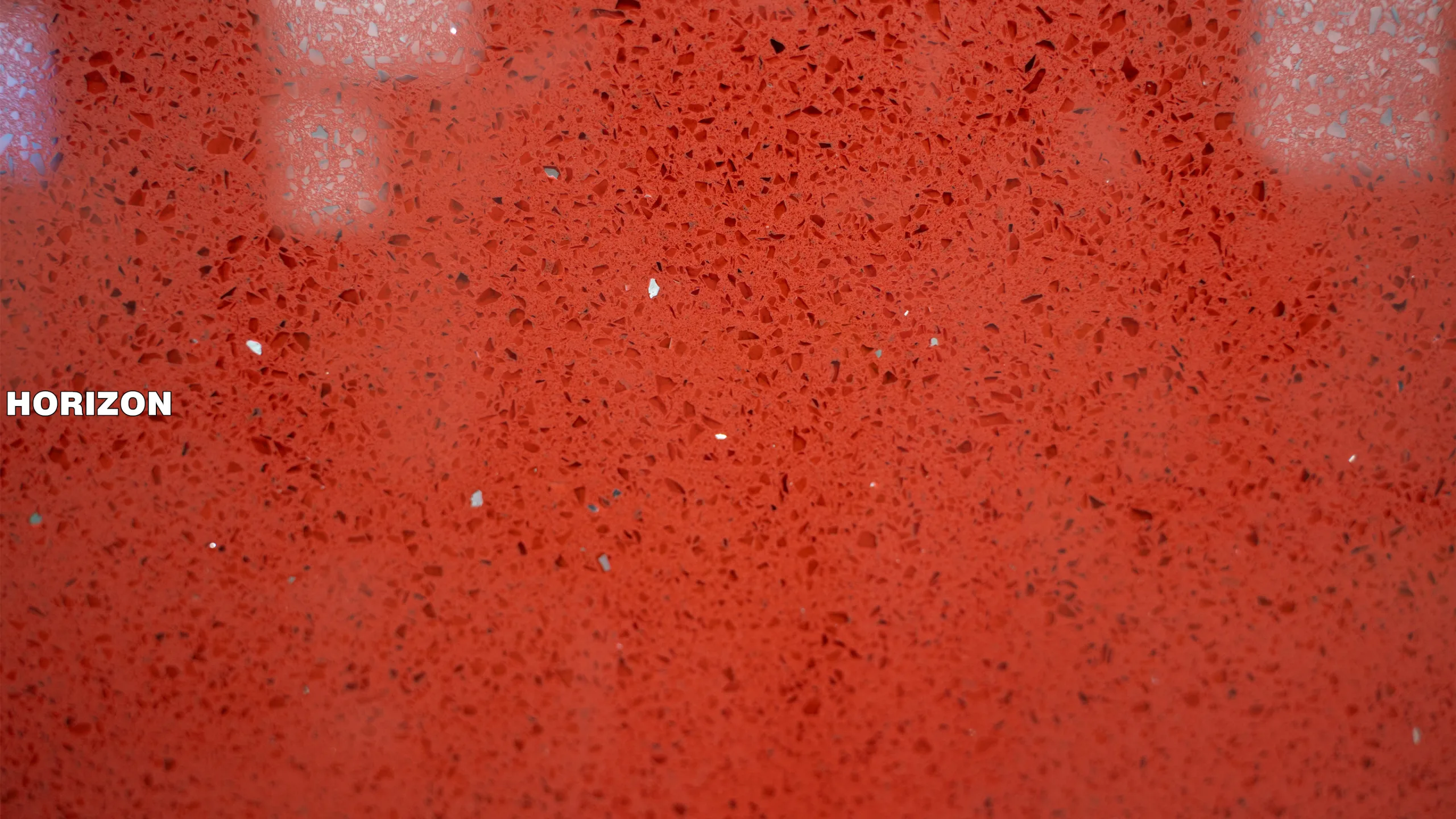 DIAMOND RED (SPARKLE RED) CLOSE UP 3 ES1211 BEST QUARTZ STONE SLAB - HORIZON QUARTZ