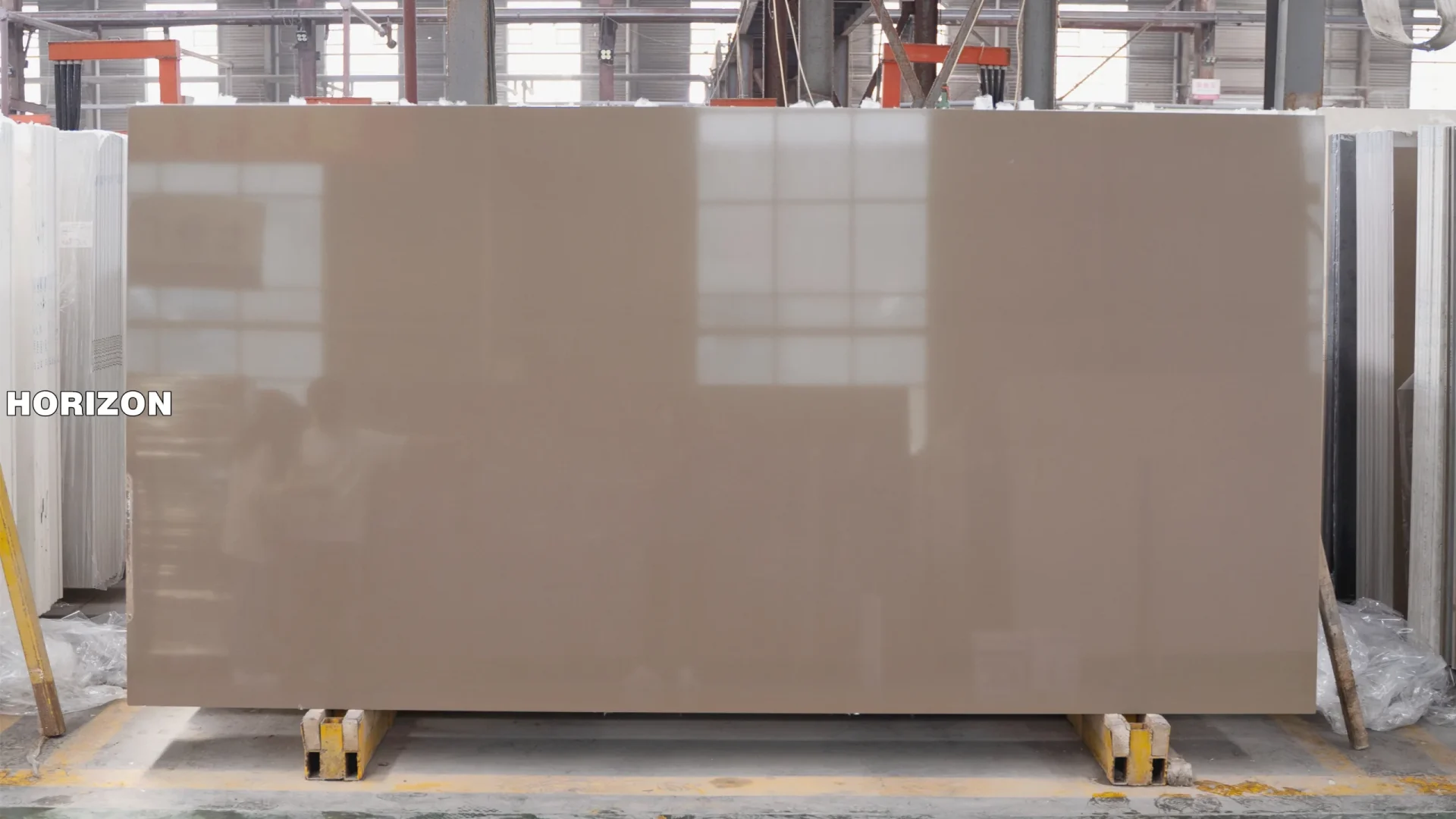 PURE DARK BAIGE ES1007 BEST QUARTZ STONE SLABS - HORIZON QUARTZ