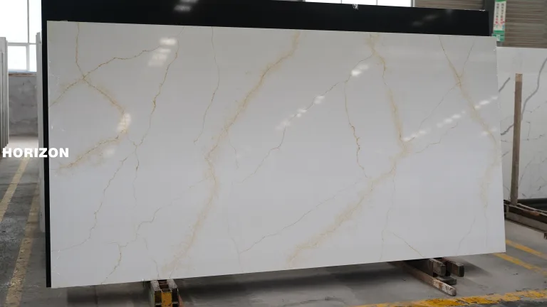 QUARTZ CALACATTA GOLD 6117 BEST QUARTZ STONE SLABS - HORIZON QUARTZ