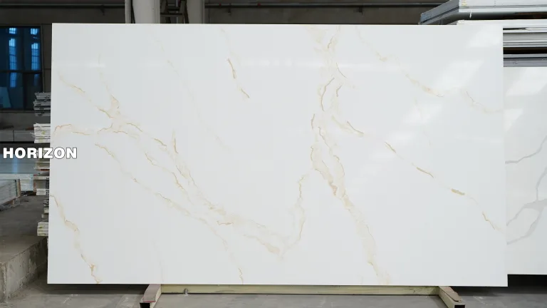 QUARTZ CALACATTA GOLD 9026 BEST QUARTZ STONE SLAB - HORIZON QUARTZ