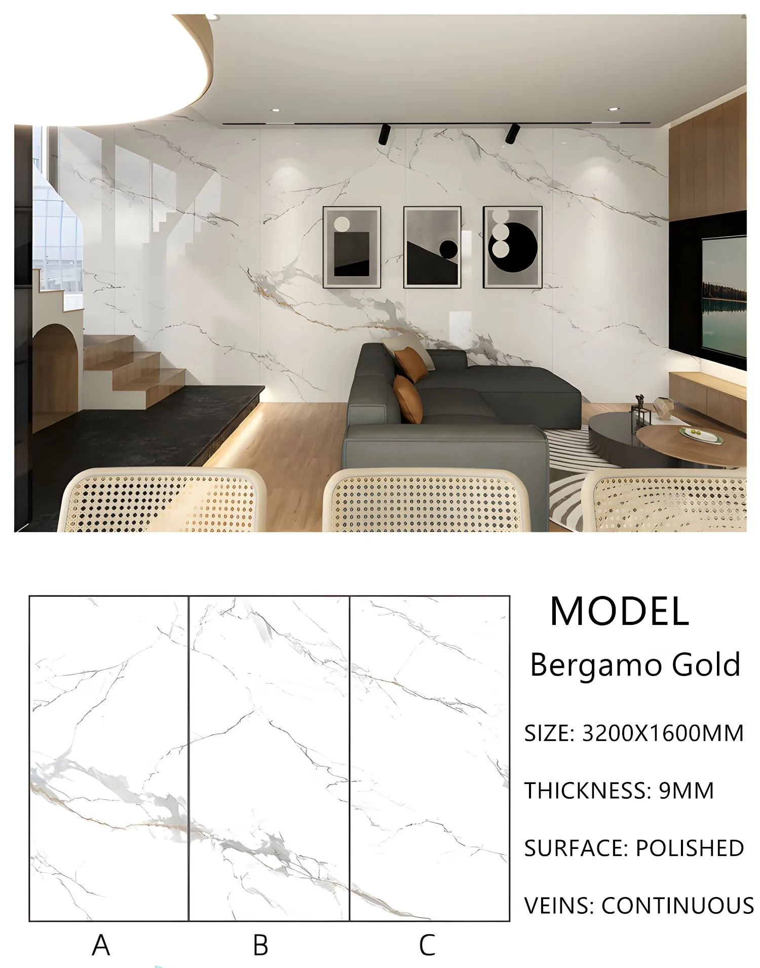 Sintered Stone Bergamo Gold