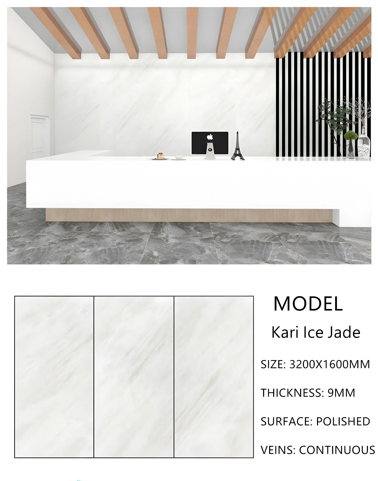 Sintered Stone Kari Ice Jade