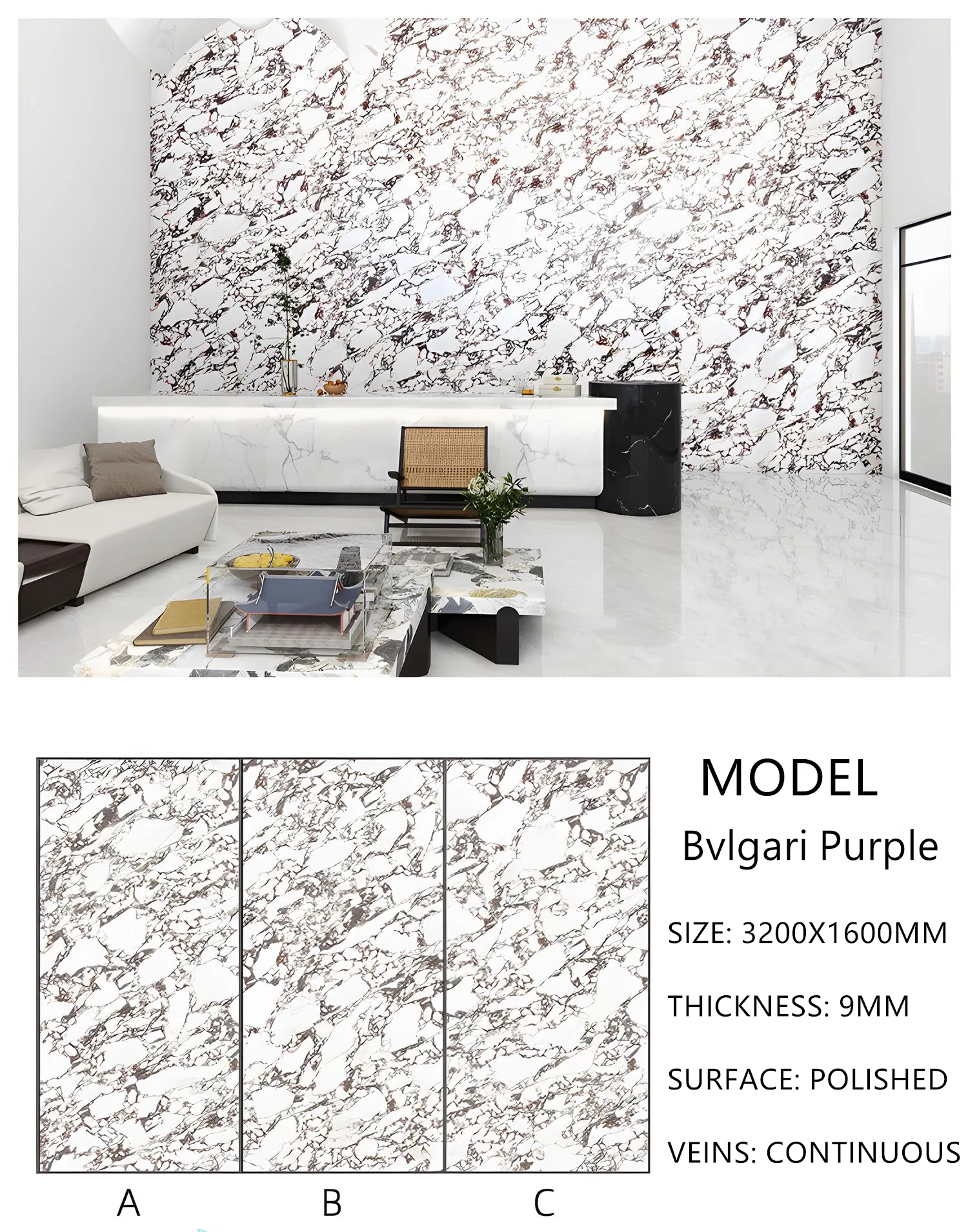 Sintered Stone Bvlgari purple