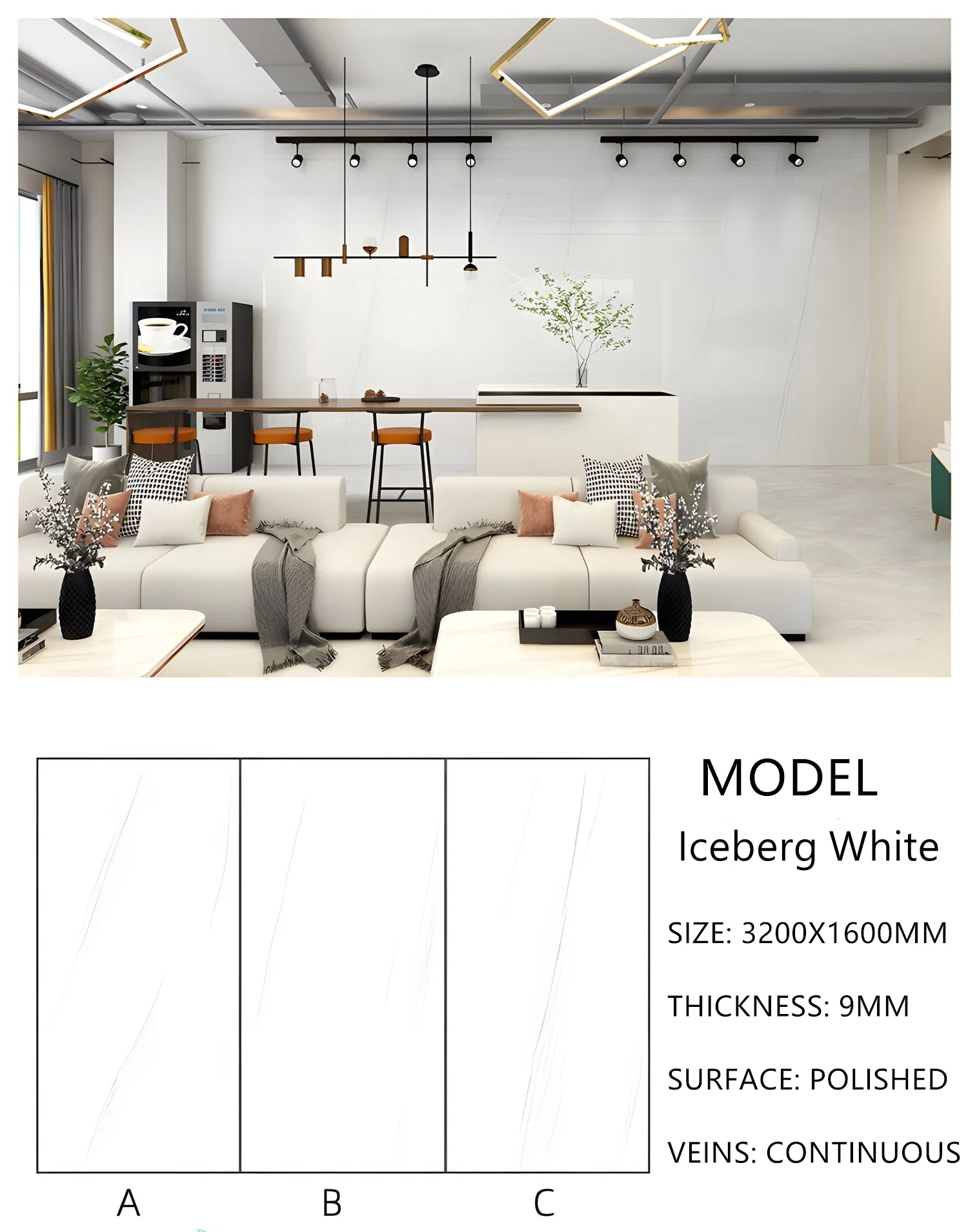 Sintered Stone Iceberg White