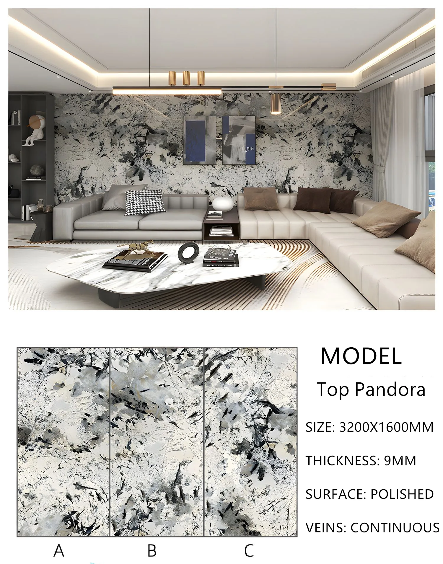 Sintered Stone Top Pandora