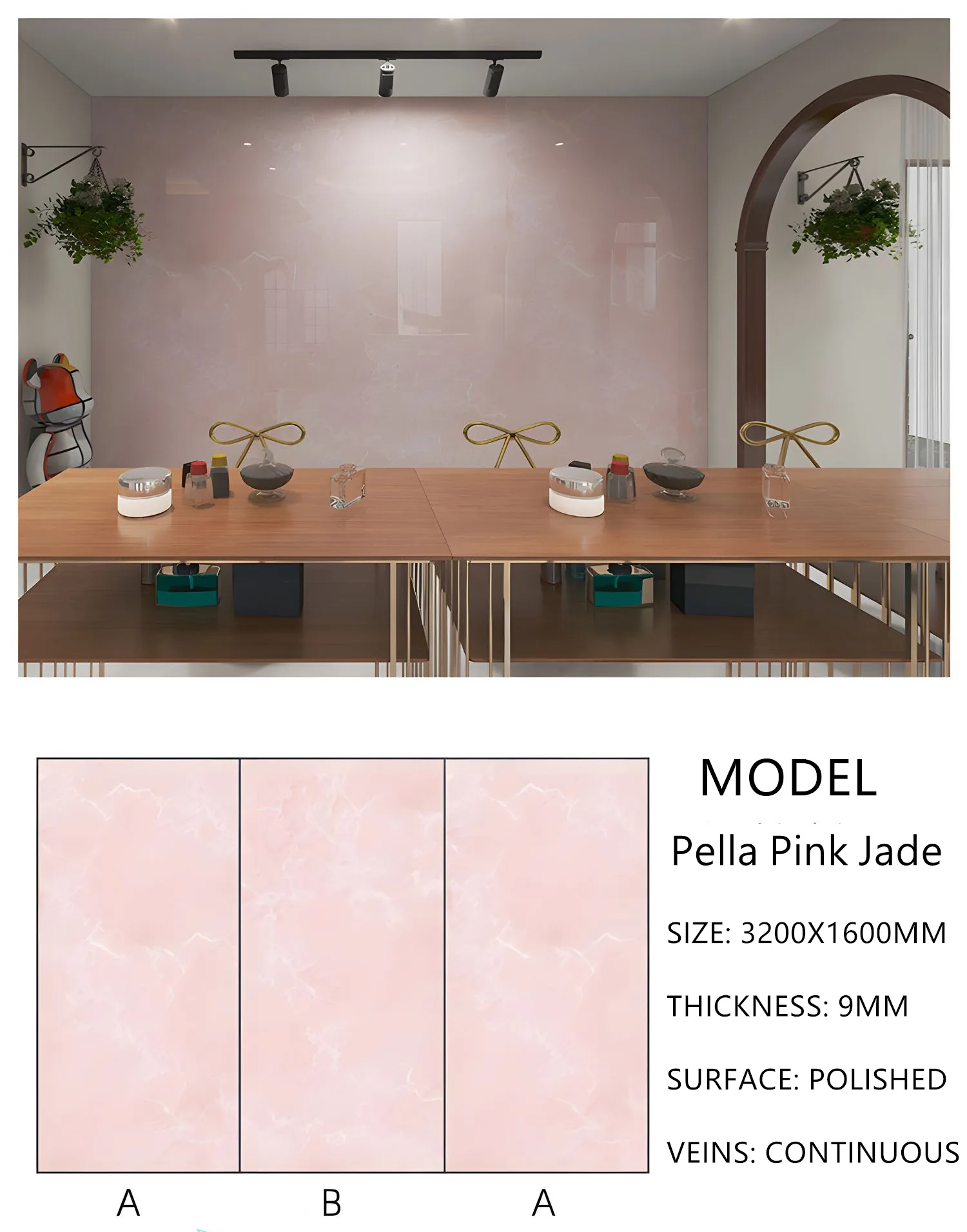 Sintered Stone Pella Pink Jade